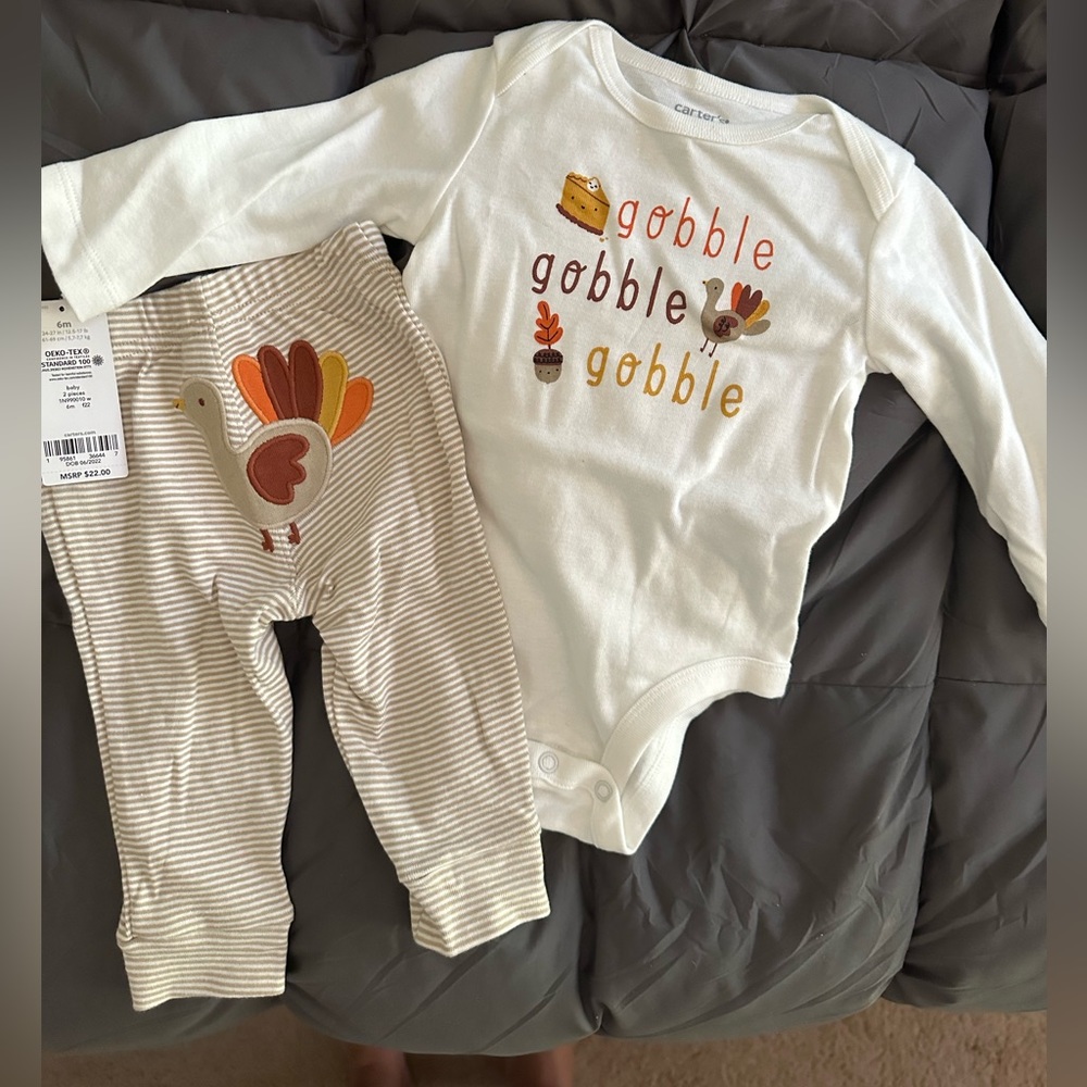 NWT Carter’s Thanksgiving set size 6 months
